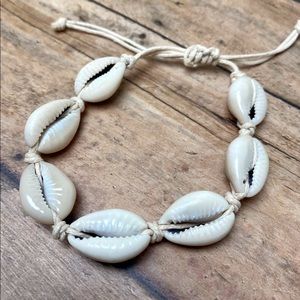 Cowrie Shell Bracelet Unisex Adjustable - Beach